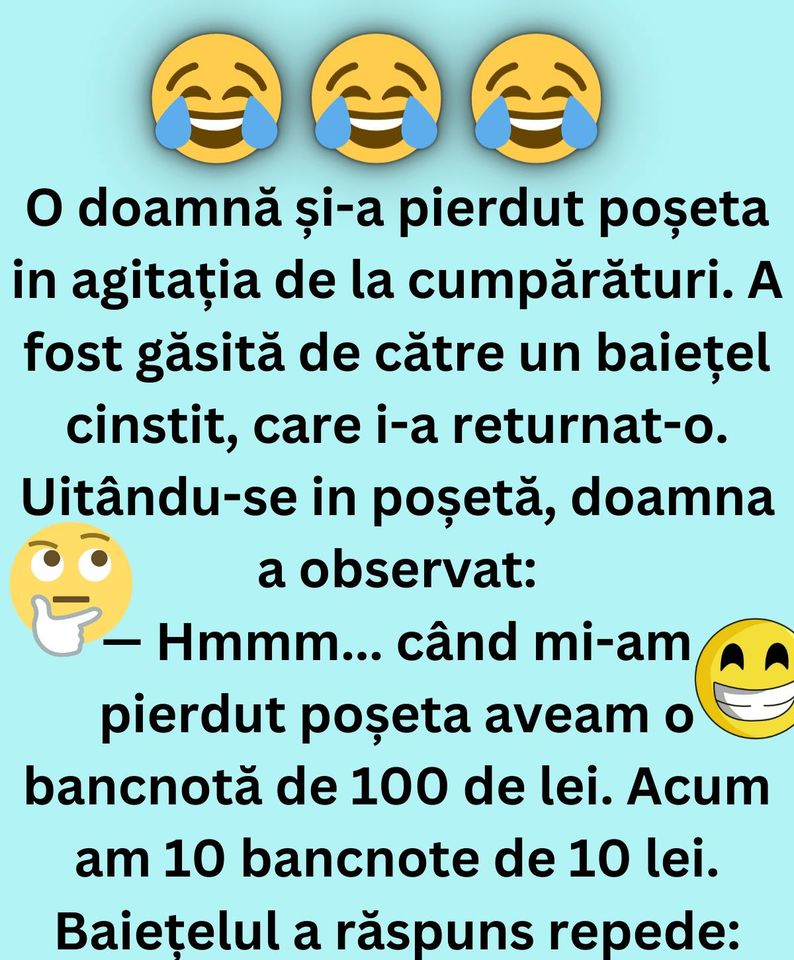 Un baietel cinstit returneaza poseta pierduta de o doamna generoasa