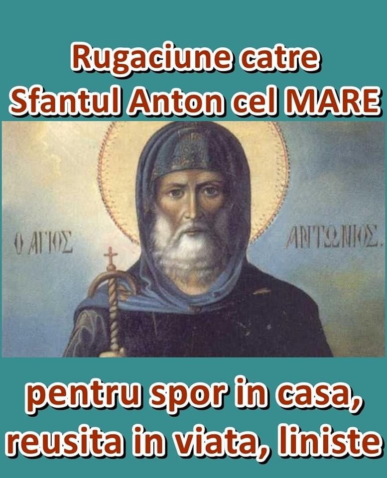 Rugăciune către Sfântul Antonie cel Mare