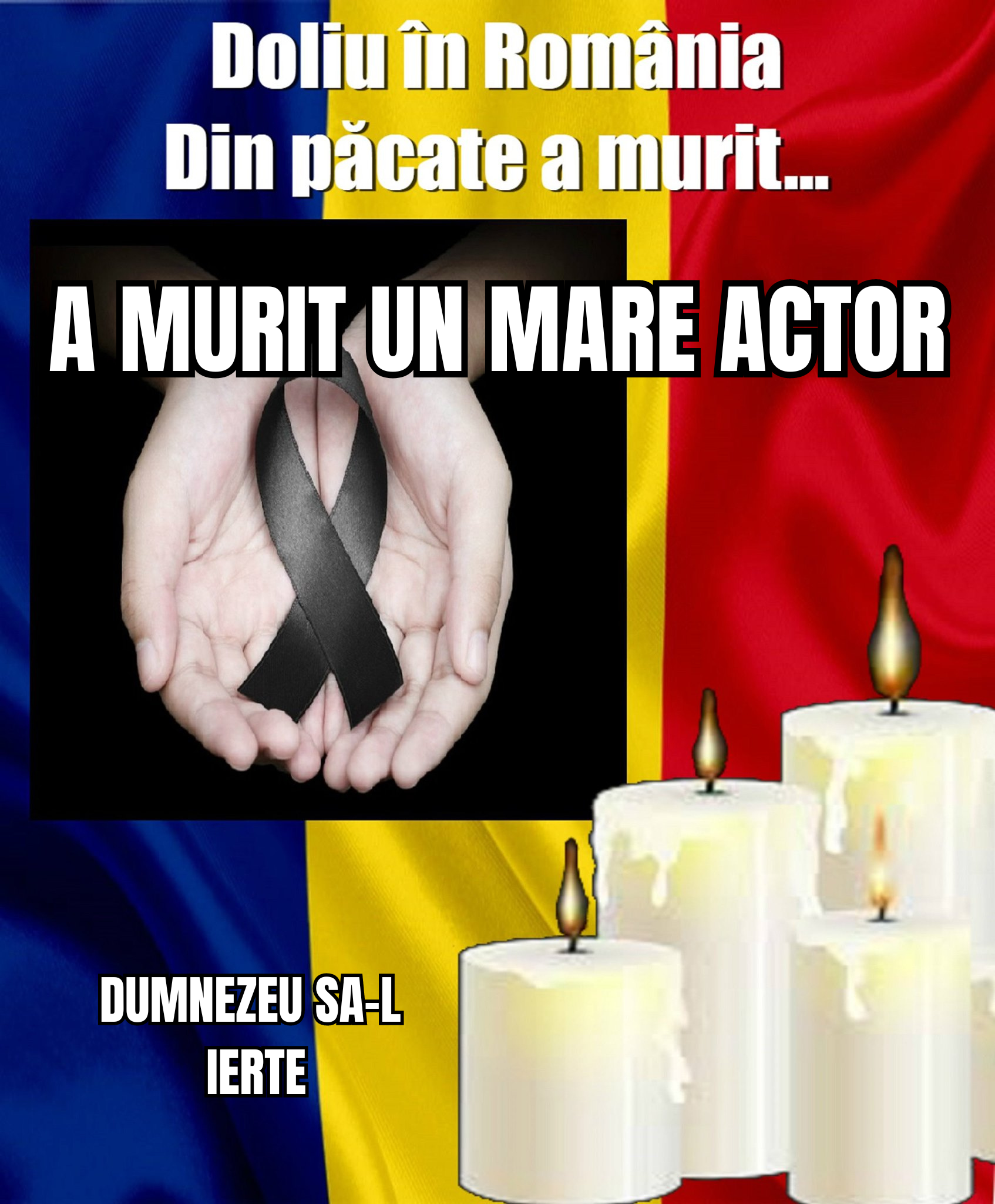 A murit marele actor… CU TOTI L-AM IUBITE SI I-AM VAZUT PRESTATIILE…