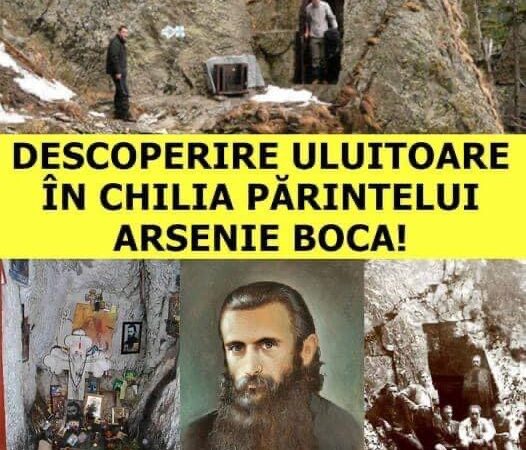 Ce s-a descoperit în chilia părintelui Arsenie Boca…