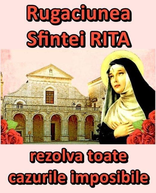 Rugăciunea Sfintei RITA