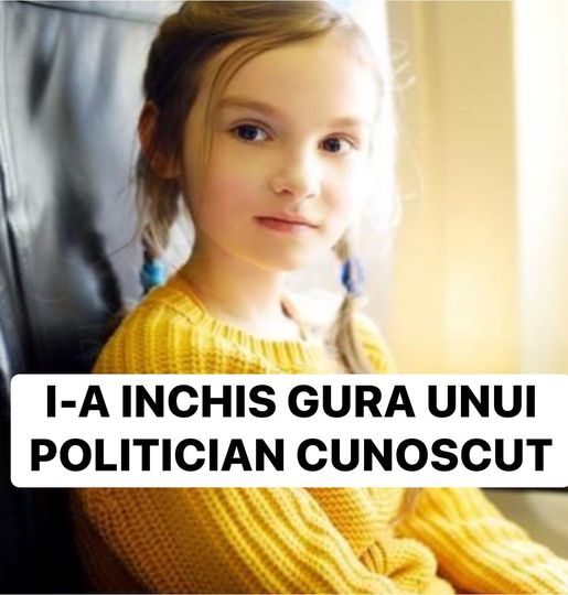 O fetiță i-a închis gura unui politician cu o singură întrebare Copilul este un geniu Bravo fetiță