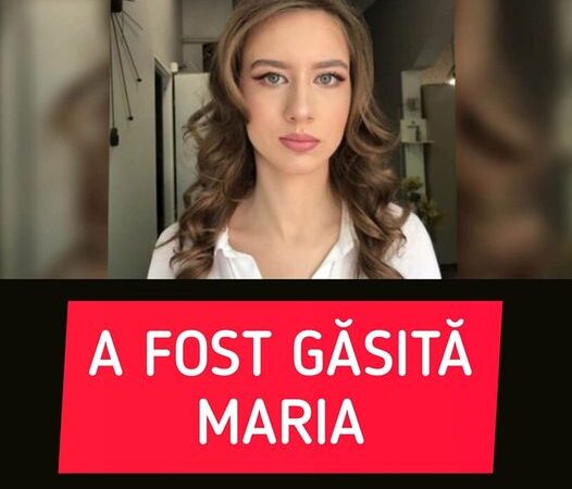 Maria studenta de 20 de ani din Iași a fost găsită după aproape două săptămâni. Unde se afla