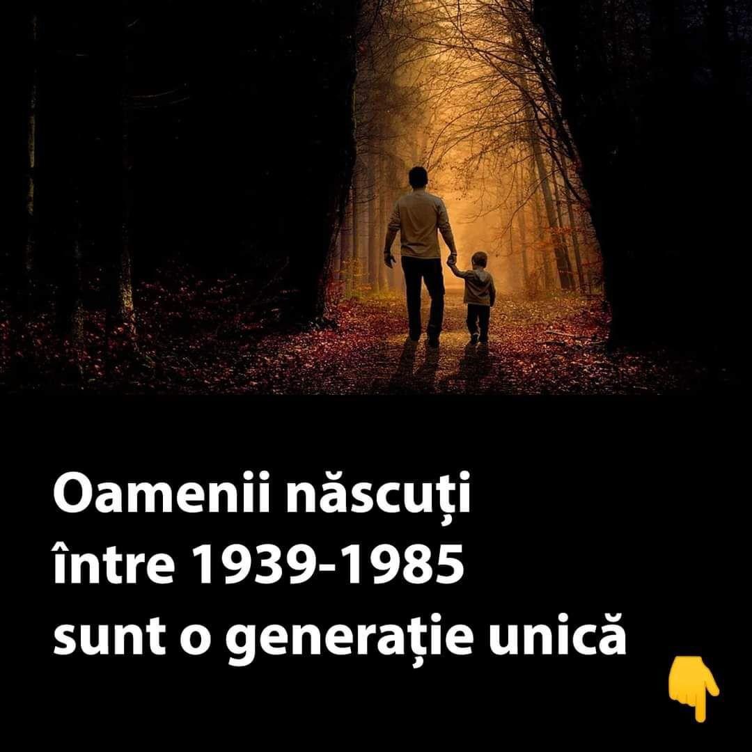 Oamenii născuți între 1939 și 1985 formează o generație cu caracteristici distinctive.