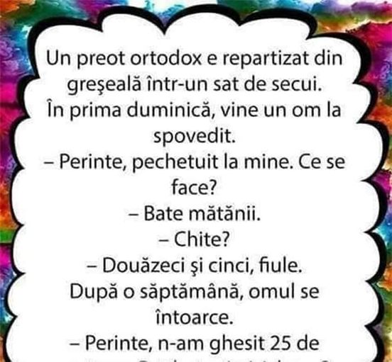 Bancul de vineri  Un preot ortodox e repartizat într-un sat de secui Perinte pechetuit la mine. Ce se face