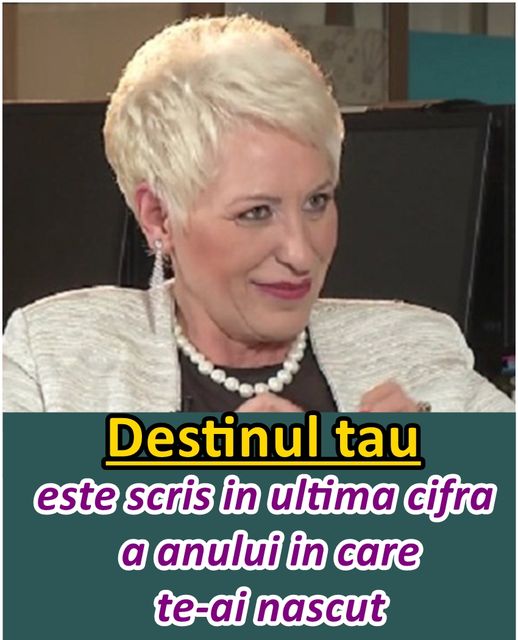 Iată care este destinul tău  Este scris în ultima cifră a anului în care te-ai născut  Lidia Fecioru