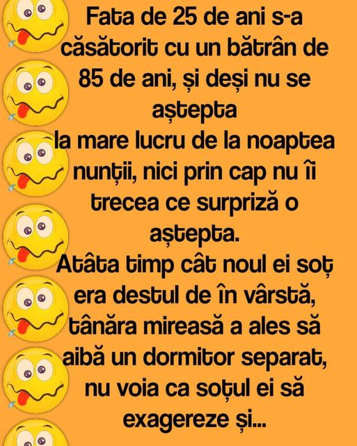 Fata de 25 de ani s-a căsătorit cu un bătrân de 85 de ani