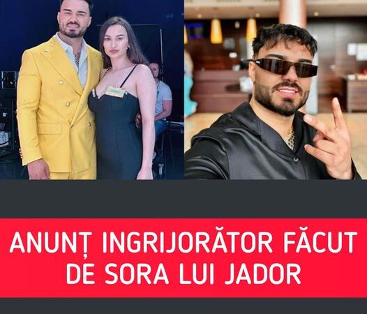 Sper ca Dumnezeu să mă țină în viață. Anunțul îngrijorător făcut de sora lui Jador după ce acesta și-a anunțat retragerea din muzică O perioadă