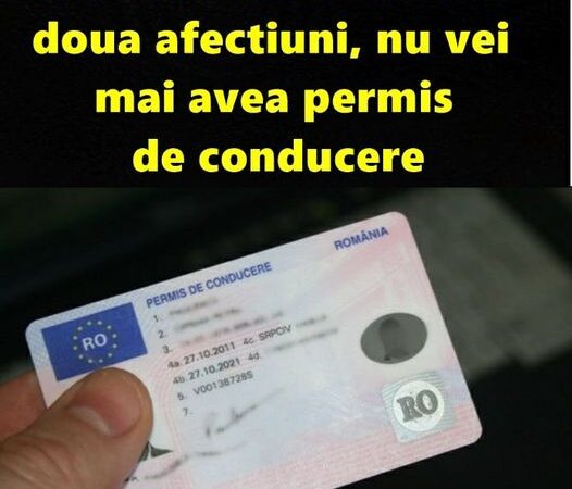 Daca Suferi de aceste 2 Afectiuni nu vei mai avea Permis De Conducere Medicii spun că măsură este bună