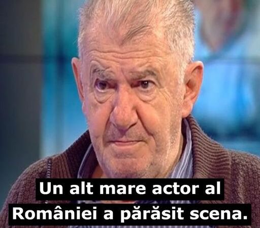 Un alt mare actor al României a părăsit scena. Veste tristă pentru fanii lui Florin Zamfirescu