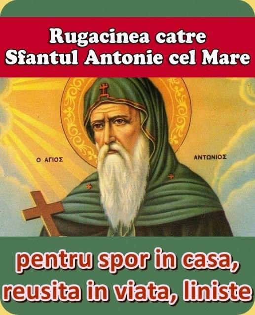 Rugaciunea catre Sfantul Antonie cel Mare. E grabnic ajutatoare si te izbaveste de farmece si blesteme