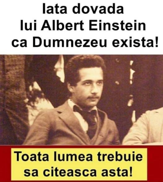 Cum A Demonstrat Einstein Existența Lui Dumnezeu