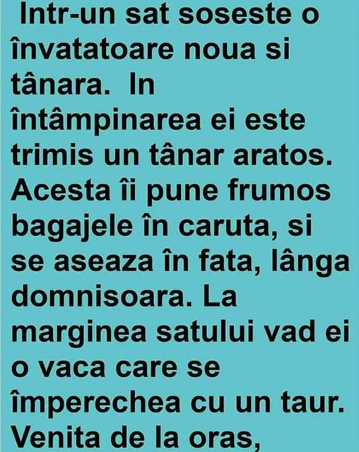 Intr-Un Sat Soseste O Învatatoare Noua Si Tânara