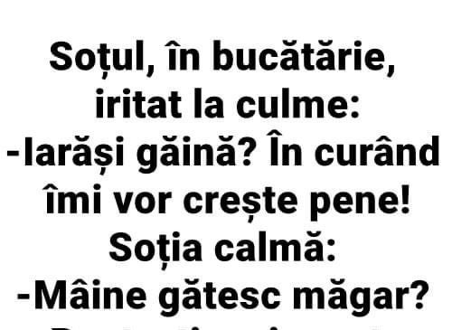 Sotul in bucatarie