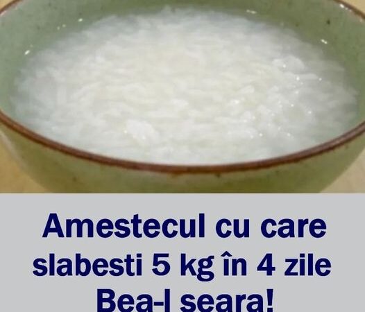 Amestecul cu care slăbești 5 kg în 4 zile Bea-l seara și în 4 zile ai cu 5 kg mai puțin