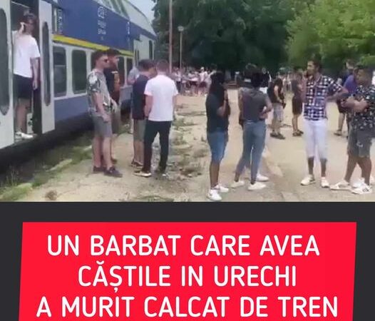 Un bărbat care are avea căștile pe urechi a murit călcat de tren în Eforie Sud