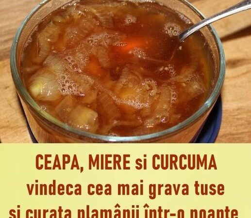 Ceapa cu miere și curcuma vindecă cea mai gravă tuse și curăță plămânii într-o noapte Va ajuta și fumătorii pe termen lung iată rețeta