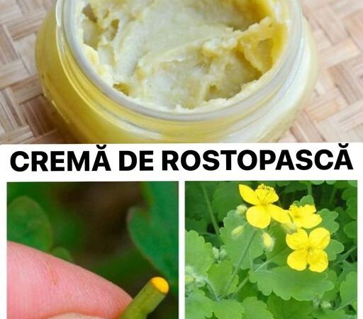 Crema de Rostopască  unul dintre cele mai eficiente unguente împotriva psoriazisului și a negilor. Are efecte antispastice analgezice antiseptică antibacteriană regenerantă cicatrizantă și antitumorală