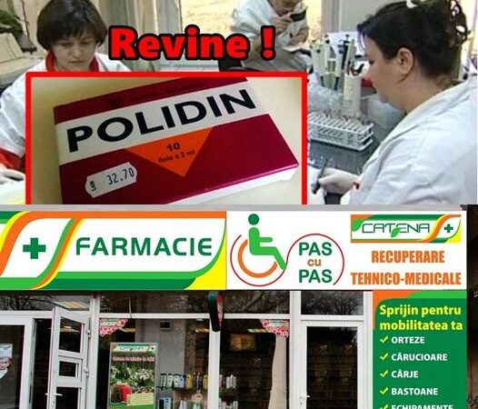 După o pauză de cinci ani celebrul Polidin revine în farmacii