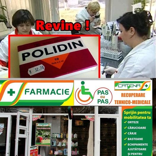 După o pauză de cinci ani celebrul Polidin revine în farmacii