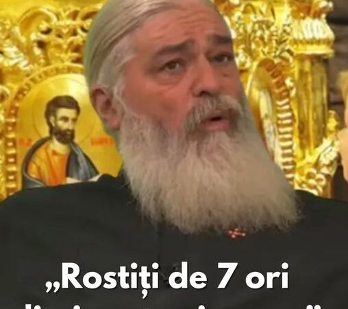 Părintele Calistrat Rugăciunea Împărate Ceresc  arma împotriva răului trebuie rostită de 7 ori dimineaţa şi seara