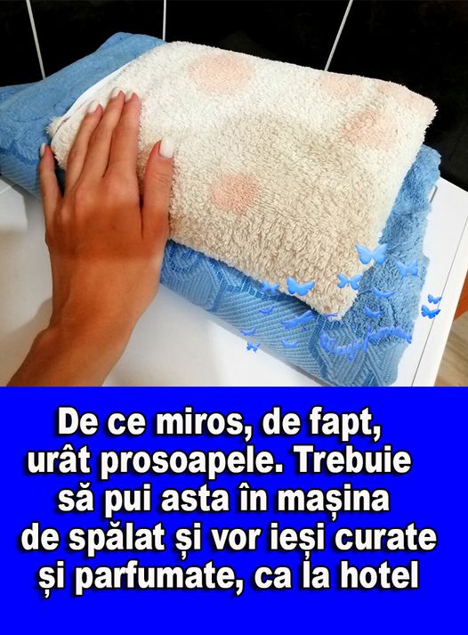 De ce miros de fapt urat prosoapele. Cu acest truc vei scapa pentru totdeauna de problema