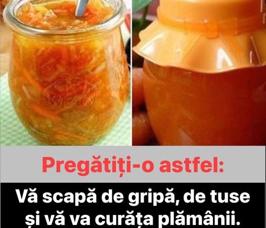 Morcov lămâie și miere  Vă scapă de gripă de tuse și vă va curăța plămânii. Pregătiți-o astfel