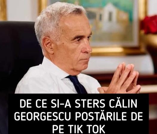 Călin Georgescu a luat o decizie neașteptată. Și-a șters postările de pe contul de TikTok