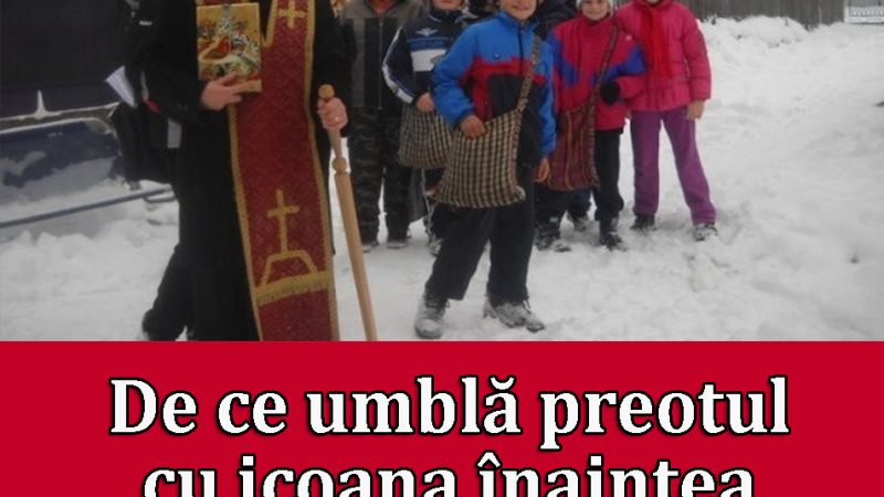 De ce umbla parintele cu icoana inaintea Craciunului