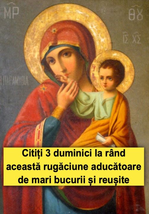 Rugăciunea de duminică  Când problemele vă apasă și credeți că nimic nu poate să vă aducă liniștea mult dorită citiți 3 duminici la rând această rugăciune aducătoare de mari bucurii și reușite.