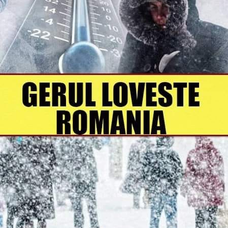 Vine gerul cumplit în România. Temperaturile scad până la -20 de grade. Unde va fi extrem de frig