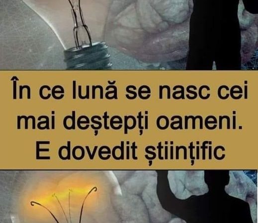 Studiu științific Cei mai deștepți oameni se nasc în septembrie Ești și tu un geniu