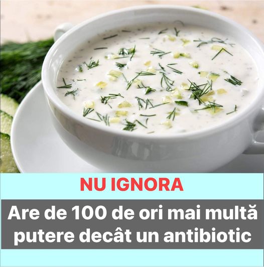 Supa considerată antibiotic. Are de 100 de ori mai multă putere decât un antibiotic. Susține ficatul previne boala Alzheimer și scade tensiunea