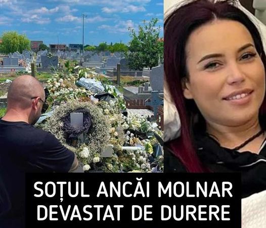 Soțul Ancăi Molnar devastat de durere la mormântul ei Ce i-a adus bărbatul la cimitir la doar câteva zile după ce a condus-o pe ultimul drum Totul pare un vis urât