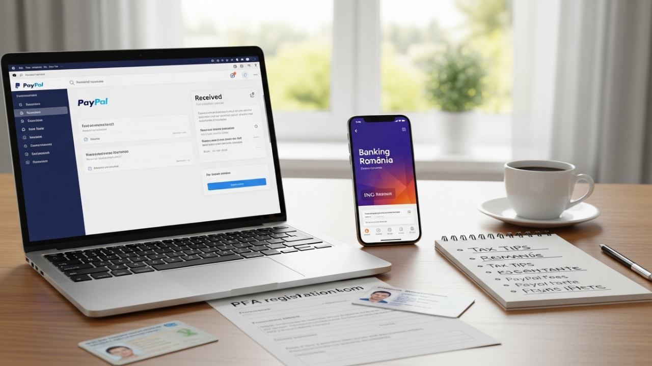 How to receive PayPal payments in Romania